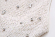 Load image into Gallery viewer, Spring Women Clothing Jewelry Inlaid Collar Top Shorts Suit
