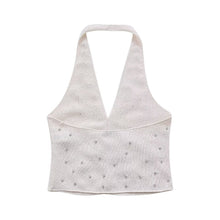 Load image into Gallery viewer, Spring Women Clothing Jewelry Inlaid Collar Top Shorts Suit
