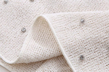 Load image into Gallery viewer, Spring Women Clothing Jewelry Inlaid Collar Top Shorts Suit
