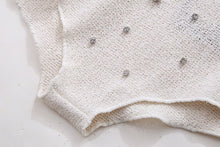 Load image into Gallery viewer, Spring Women Clothing Jewelry Inlaid Collar Top Shorts Suit
