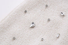 Load image into Gallery viewer, Spring Women Clothing Jewelry Inlaid Collar Top Shorts Suit
