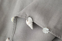 Load image into Gallery viewer, Summer Women Shell Decoration Top Shell Decoration Wide Leg Drawstring Trousers Suit
