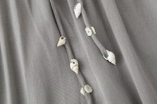 Load image into Gallery viewer, Summer Women Shell Decoration Top Shell Decoration Wide Leg Drawstring Trousers Suit
