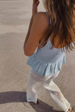 Load image into Gallery viewer, Women Solid Color Loose Casual Spaghetti Straps Knitted Short Top
