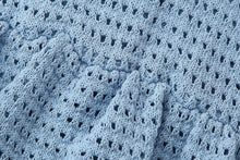 Load image into Gallery viewer, Women Solid Color Loose Casual Spaghetti Straps Knitted Short Top
