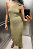 Women Metallic Knitted Loose Dress