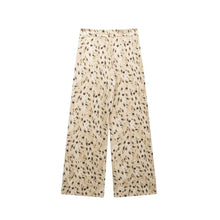 Load image into Gallery viewer, Summer Animal Pattern Printing Collared Single Breasted Long Sleeve Shirt Casual Trousers Suit Women
