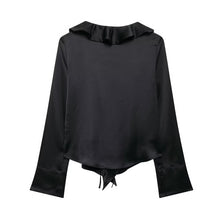 Load image into Gallery viewer, Autumn Women Clothing Double Breasted Vertical Blazer Straight Leg Pants Suit
