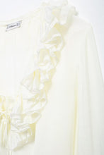 Load image into Gallery viewer, Autumn Women Graceful Fashionable Top Laminated Decoration Long Sleeve Shirt
