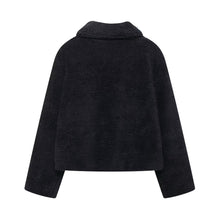 Load image into Gallery viewer, Women Casual Polo Collar Artificial Fur Sheepskin Short Coat
