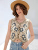 Women Loose Hollowed Cardigan With Sun Protection Vest
