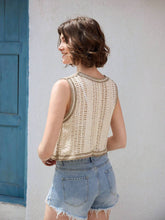 Load image into Gallery viewer, Women Loose Hollowed Cardigan With Sun Protection Vest
