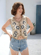 Load image into Gallery viewer, Women Loose Hollowed Cardigan With Sun Protection Vest
