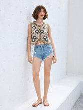 Load image into Gallery viewer, Women Loose Hollowed Cardigan With Sun Protection Vest
