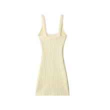 Load image into Gallery viewer, Spring Women Clothing Graceful Fashionable Short Elastic Sheath Suspender Dress
