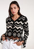 Women Spring And Autumn Single Button Knitted Cardigan