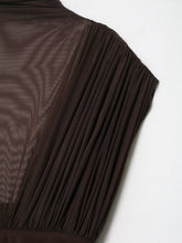 Load image into Gallery viewer, Summer Floral Ribbon Silk Net Stitching Dress
