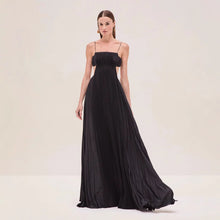 Load image into Gallery viewer, Women Summer Cami Dress Sexy Pleated Backless Dress
