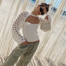 Load image into Gallery viewer, Long Sleeve Street Trend Waistcoat Top Women
