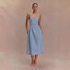 Sexy Summer Sleeveless Denim Sling Dress