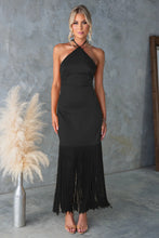 Load image into Gallery viewer, Summer Solid Color off Shoulder Tassel Skinny Sheath Dress Women
