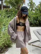 Load image into Gallery viewer, Cotton Button Cardigan Long Sleeve Two Piece Sets
