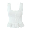 Lace Splicing Sling Vest Women Short Top