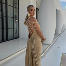 Load image into Gallery viewer, Spring Women Rope Strapless Sexy Halter Loose Vacation Beach Women
