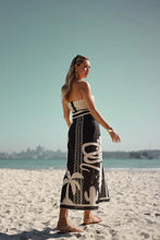 Load image into Gallery viewer, Summer Sexy Shell Printing Tube Top Backless Split Skirt Two Piece Sets
