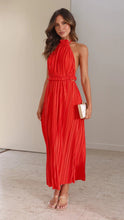 Load image into Gallery viewer, Year Sexy Halter Backless Sexy Lacing Suit Pleated Set
