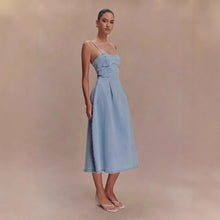 Load image into Gallery viewer, Sexy Summer Sleeveless Denim Sling Dress
