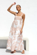 Load image into Gallery viewer, Spring Summer Simple Printing Suspenders Large Swing Dress Amplified craft
