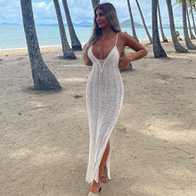 Load image into Gallery viewer, Sling Backless Knitted Dress Crochet hook
