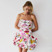 Load image into Gallery viewer, Tube Top Dress – High Waist Pleated Pettiskirt

