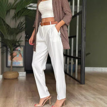 Load image into Gallery viewer, Spring Summer Sleeveless Trousers Casual Pocket Vest Two Piece Set Women
