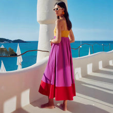 Load image into Gallery viewer, Summer Seaside Vacation Maxi Dress Camisole Dress
