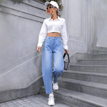 Load image into Gallery viewer, Women Clothing All Match Slim Jeans
