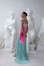 Load image into Gallery viewer, Summer Women Pleated Printed Backless Tube Top Large Swing Dress
