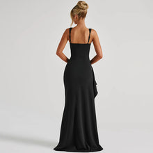 Load image into Gallery viewer, Evening Backless High Slit Dress
