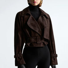 Load image into Gallery viewer, Personalized Street Coat Women Autumn Trendy Collared Retro Slim Short Coat
