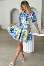 Load image into Gallery viewer, Women Summer Casual Printing Collared Dress
