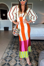 Load image into Gallery viewer, Spring Summer Positioning Printing Linen Dress Casual Vacation Loose Dress
