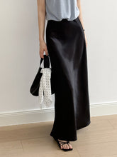 Load image into Gallery viewer, Satin Skirt Summer Texture High Waist Slimming Fishtail Skirt
