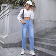 Load image into Gallery viewer, Women Clothing All Match Slim Jeans
