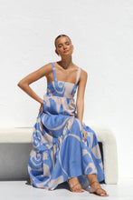 Load image into Gallery viewer, Spring Summer Simple Printing Suspenders Large Swing Dress Amplified craft
