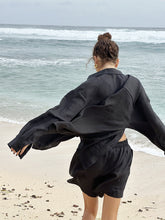 Load image into Gallery viewer, Cotton Button Cardigan Long Sleeve Two Piece Sets
