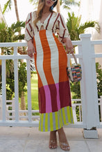 Load image into Gallery viewer, Spring Summer Positioning Printing Linen Dress Casual Vacation Loose Dress
