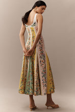 Load image into Gallery viewer, Spring Summer Suspender Linen Printing Dress Loose Vacation Dress
