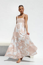 Load image into Gallery viewer, Spring Summer Simple Printing Suspenders Large Swing Dress Amplified craft
