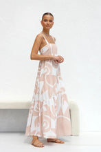 Load image into Gallery viewer, Spring Summer Simple Printing Suspenders Large Swing Dress Amplified craft
